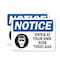 Signmission Enter At Your Own Risk Toxic Gases Sign, Vinyl Decal, 10in W x 7in L, 2PK OS-2PACK-NS-D-710-L-12069 - alternate 1